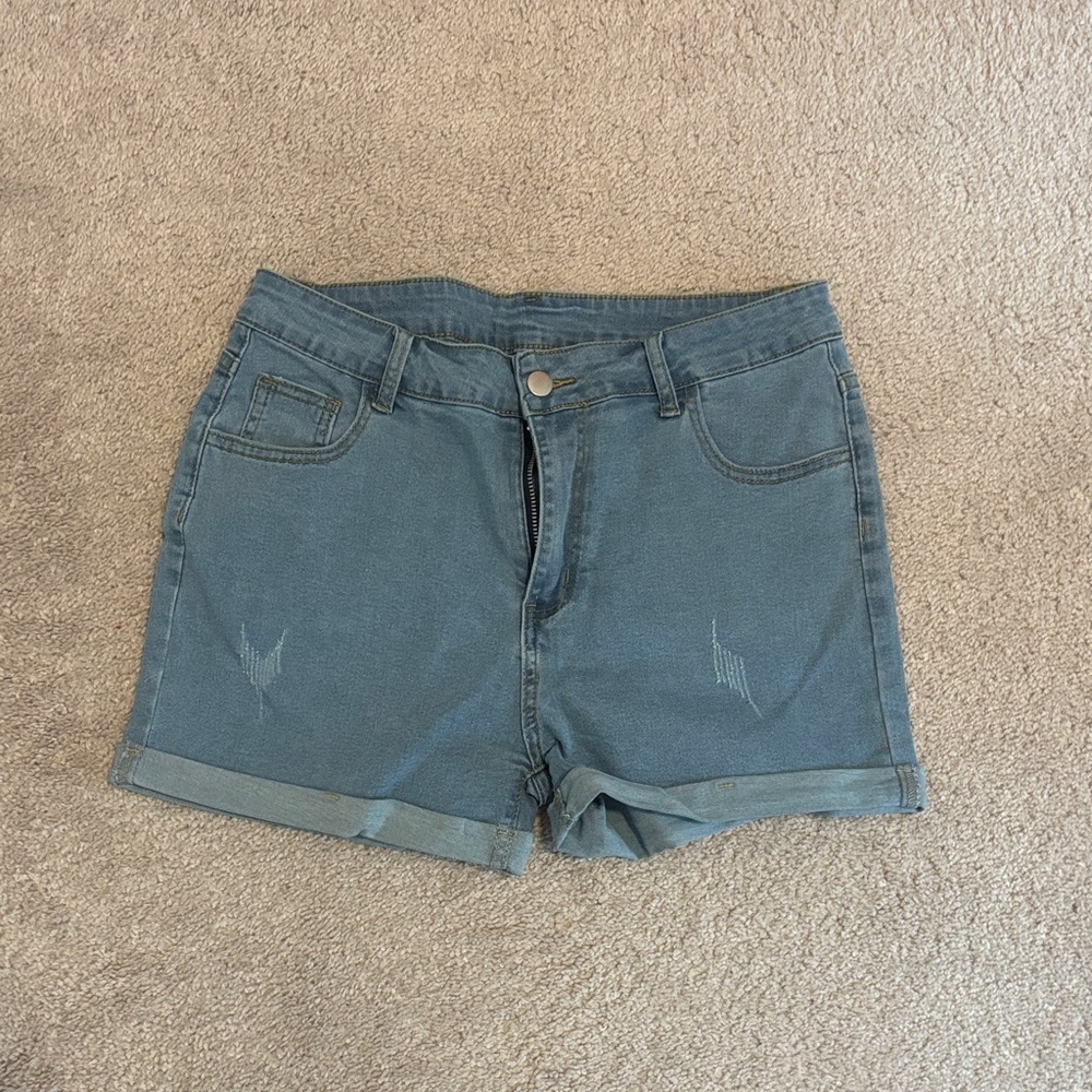 SHEIN Classic Blue Jean Shorts
